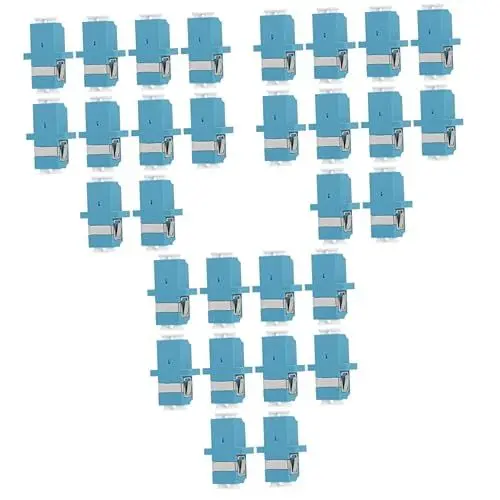 Produktbild: Angoily 3 Sätze Glasfaseradapter Lichtwellenleiter-adapter Singlemode-adapter Duplex-singlemode-koppler Faserkoppler Koppler Für Optische Fasern Faseroptische Koppler Plastik 10 Stück * 3