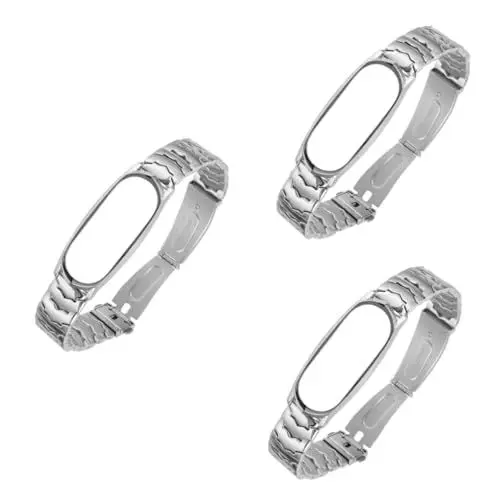 Produktbild: Angoily 3 Stück Armband Herren Handgelenkband Metallband Smart Ersatzarmband Ersatzband Ersatzband Für Fitnessband Smart Armband Uhrenarmband Metallarmband