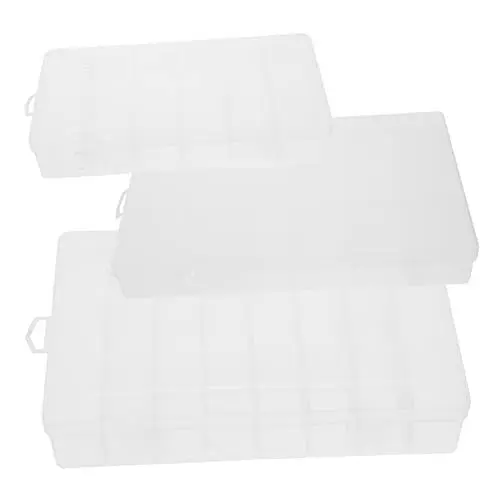 Produktbild: Angoily 3 Teilige Aufbewahrungsbox Kleiner Organizer Aufbewahrung Stoff Aufbewahrungswürfel Organizer Und Aufbewahrung Stapelbar Bastel Organizer Aufbewahrungsbehälter Gitter