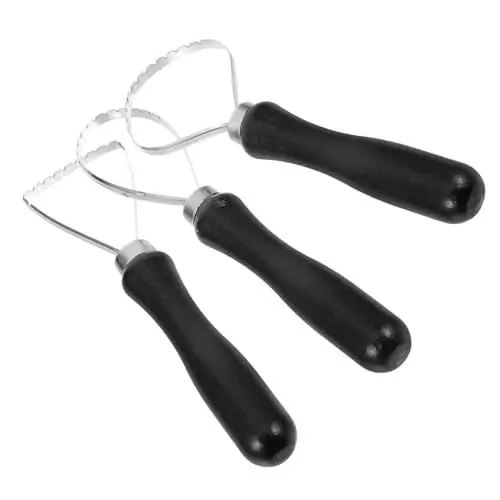Produktbild: Angoily 3er Set Schnitzwerkzeuge Herstellung Gestaltung Skulptur Lufttrockener Ton Modellieren Keramik Ton-Nadel-Werkzeug Polymer -tonwerkzeuge Töpferwerkzeuge Black Holz Und Edelstahl