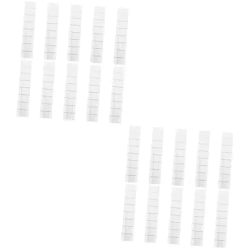 Produktbild: Angoily 40 STK Dichtung Tischkeile Restaurant Bücherregal Shims Möbel Unterlegscheiben Reparaturset Für Vinyl-Pools Möbelbeine Aus Holz Greifer Für Möbelfüße Abs Haushalt Matratze Weiß