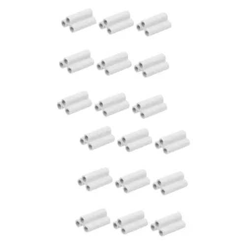 Produktbild: Angoily 40 Stk Lampenanschluss Stecker Für Röhrenlampen Anschluss Für Led-lampen Led-glühbirne Led-anschlüsse 2-poliger Lichtanschluss Lichtröhre Fluoreszierendes Licht Weiß Pvc T5
