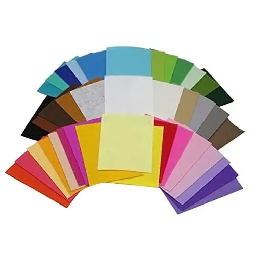 Produktbild: Angoily 40 Stück Buntes Non Woven Stoffset Polyester Vliesstoff Quadrate für Patchwork Nähen und DIY Handwerksprojekte