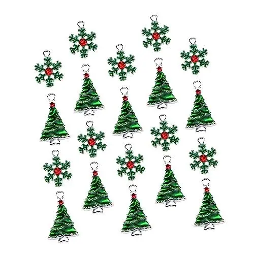 Produktbild: Angoily 40 Stück Teiliges Weihnachtsanhänger aus Langlebiger Legierung DIY Schmuck Charms für Armbänder Halsketten und Bastelprojekte Sichere und Stilvolle Schmuckanhänger für Kreative