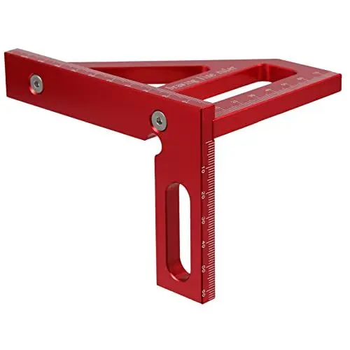 Produktbild: Angoily 45 90 Linienlineal Supergage-form- Und Umrisswerkzeug Gleicher Raumteiler 90 Grad Rechtwinkliges Lineal Rechenschieber Zollstock Metrisches System Lineal Aluminiumlegierung