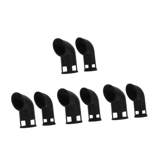 Produktbild: Angoily 4 Sätze Dampfkochtopf Ventiladapter Druckkocher Zubehör Druckkocher Dampfumleitung Garküche Zubehör Ofen Kessel Dampfablass-umsteller Dampfauslöser Kieselgel Black 2 Stück * 4
