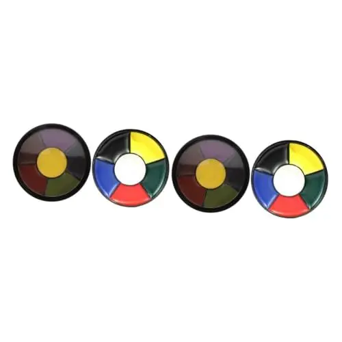 Produktbild: Angoily 4 Stück Halloween-farbe Clown-gesichtsfarbe Halloween-malwerkzeug Gesichtspalette Für Kunst Schnell Trocknende Farbe Gesichts-kits Ölfarbe Glasur Kind Schnelltrocknend