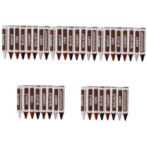 Produktbild: Angoily 5 Sätze Buntstifte Für Die Möbelreparatur Holz Reparaturstift Holzreparaturstift Holzbausatz Bodenbelag Zubehör Für Die Möbelreparatur Reparaturset Für Bodenkratzer 8 Stück * 5