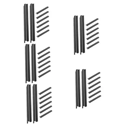 Produktbild: Angoily 5 Sätze Kabelmanagement-clip Auto Kabelhalter Kabelklemmen Für Fahrzeuge Kabelmanagement-organizer Kabelorganisator Selbstklebende Kabelklemme Drahtseilhalter Pvc Black 8 Stück * 5
