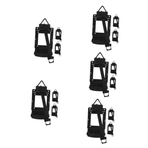 Produktbild: Angoily 5 Sätze Pendeluhr Uhr Mechanismus Uhrwerk Uhrpendel-antriebsteil Uhrenreparatur Reparatur Einer Wanduhr Antriebsteil Für Pendel Schwingteil Für Pendel Plastik Black 3 Stück * 5