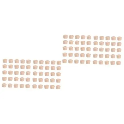 Produktbild: Angoily 600 STK Schraubenlochstopfen Dübel Für Holzmöbel Möbelprojektteile Dübel Für Möbel Hardware-tastenstecker Schraubverschluss Knopfstecker Aus Holz Hölzern Lotusbaum Konisch