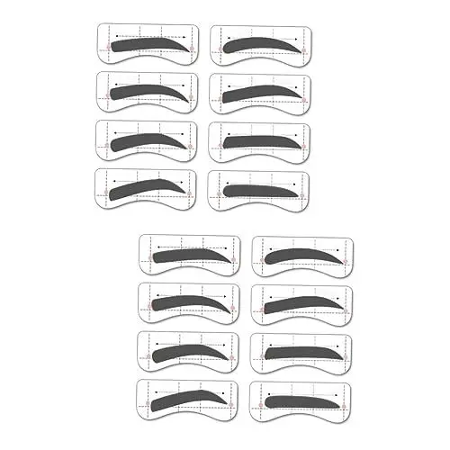 Produktbild: Angoily 2 Sets Augenbrauen-aufkleber-set Augenbrauen-schablonen-vorlage für Anfänger und Make-up-profis 32 Paare
