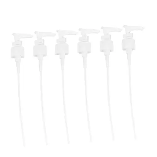 Produktbild: Angoily Ergonomische 24-mm-handpresse Ersatzpumpe Für Shampoo-flaschenpumpe Weiß 6-teiliges Set Kunststoffpumpe Für Flaschenpresse