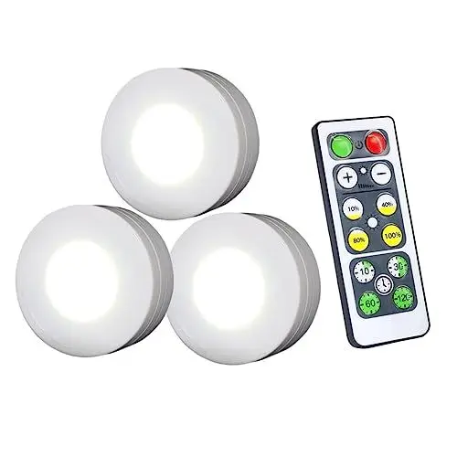 Produktbild: Angoily 6St kabellose Schrankleuchte Kleiderschrank lichter kabelloses Fernlicht Schrankbeleuchtung schlafzimmer beleuchtung Touch-Lampe Modelle Schrank LED-Licht Fernbedienung Nachtlicht
