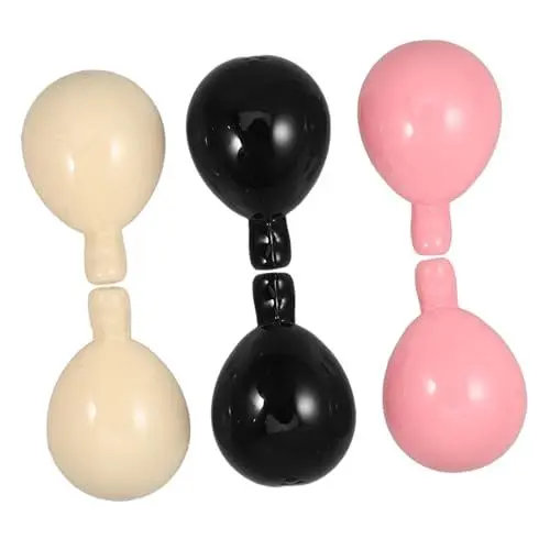 Produktbild: Angoily 6stücke Kleine Ballonperlen Aus Acryl Lose Perlen Zum Basteln Abstandsperlen Für Diy-schmuck Und Schlüsselbänder Charms Und Perlen-charms