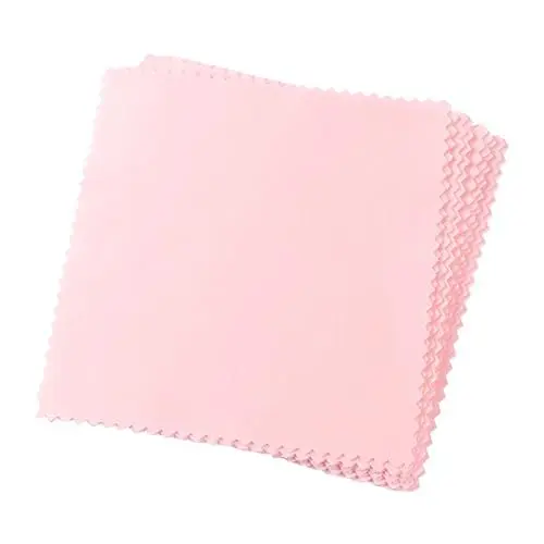 Produktbild: Angoily 80 Stück Bildschirm putztücher bildschirmreinigungstuch Reinigungstuch für Handys Microfiber Cloth Microfiber Cleaning Cloth Pinke Sachen wiederverwendbar Brillenputzset Rosa