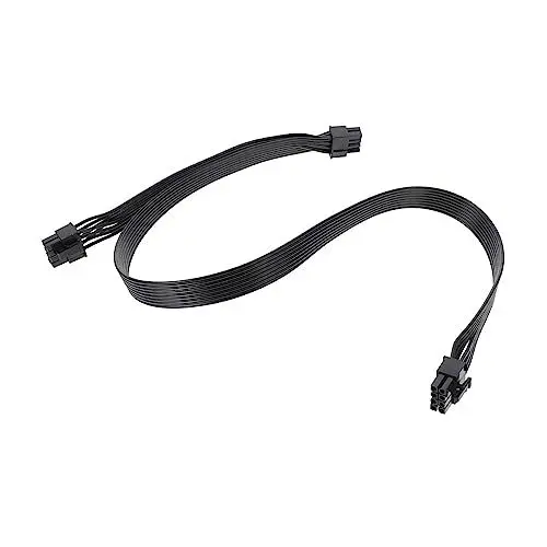 Produktbild: Angoily 8 62 Grafikkartenkabel Computer-netzkabel Gpu-netzteil Von Buchse Auf Stecker Grafikkarten Videokabel Computer-netzteil Computer Stromkabel Sauerstofffreies Kupfer Black