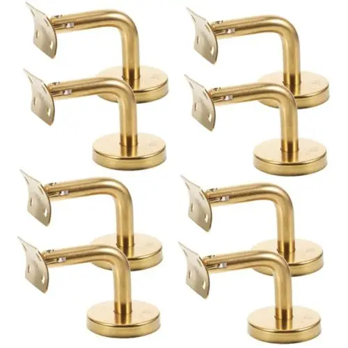 Produktbild: Angoily 8 Stk Treppen Handlauf Halterung Geländerhalterungen Handlauf Treppenhalter Halterungen Für Decksgeländer Treppenhandlaufhalterungen Drinnen Rostfreier Stahl Wandschiene