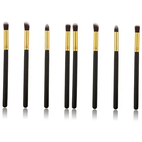 Produktbild: Angoily 8 Stücke Make-up Pinsel Set Weiche Rosshaar Lidschatten Lip Blush Foundation Pinsel Kit