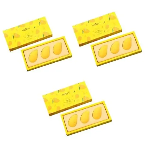Produktbild: Angoily 9 Stk Mango Beauty Ei Schminkutensilien kosmetikschwamm Schminkhilfe make up zubehör schminkschwämme pusteäffchen werkzeug Keilform Puderquaste trockenes Pulver Stiftung