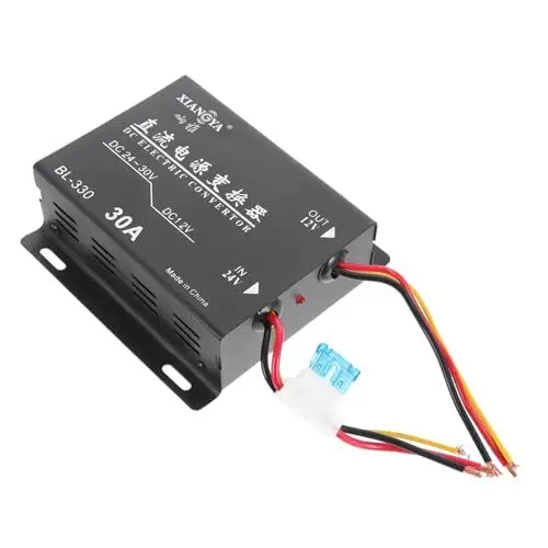 Produktbild: Angoily Auto Auto-Power Fahrzeugleistung Automobil Fahrzeug stromversorgung Karkan spannungswandler Auto stromrichter Fahrzeugspannung Auto Macht Aluminiumlegierung Black