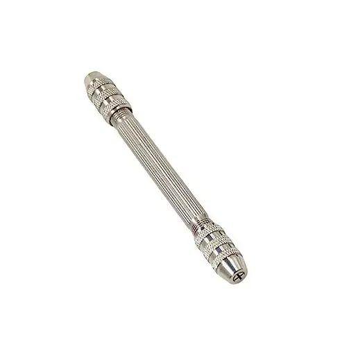 Produktbild: Angoily Doppelkopfbohrer für zu Hause handmeißel hand drill Handbohrer für Hobbyisten Handbohrmaschine Lochstanzer hole punch bohrständer Werkzeug für Doppelkopfbohrer Bohrer Locher Silver