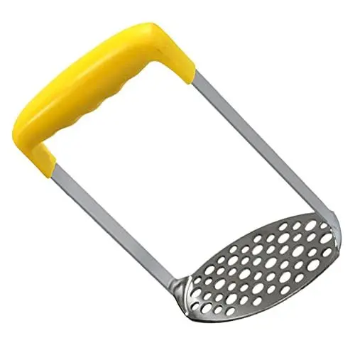 Produktbild: Angoily Edelstahl Kartoffel Stampfer Hand Kartoffel Smasher mit Nicht- Slip Griff für Baby Lebensmittel Obst Gemüse