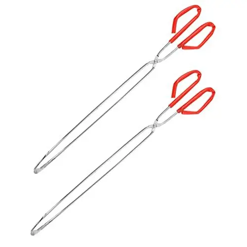 Produktbild: 2 Stück Grill-mülleimer-greiferclips Aus Edelstahl Komfortabler Griff Für Einfache Reinigung