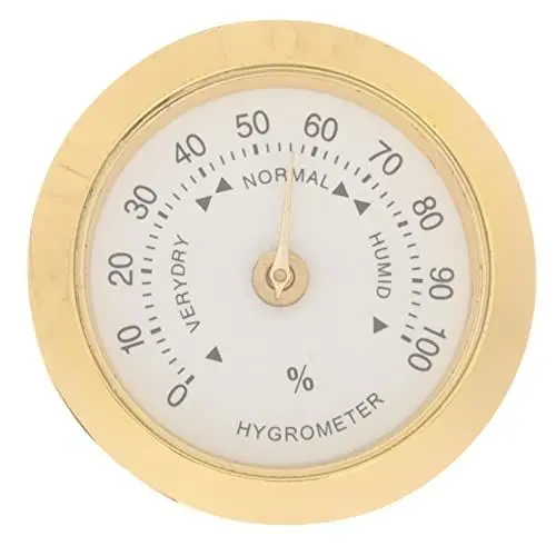 Produktbild: Angoily Gitarre Violine Hygrometer Messgerät Für Violine Instrumentenpflege Hygrometer Gitarrenkoffer Hygrometer Digitales Feuchtigkeitsmessgerät Tragbare Gitarre Rundes Gitarrenmessgerät