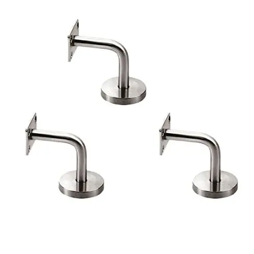 Produktbild: Angoily Gussholzrohr - Geländer Treppe Silbertreppe Mit Geländer Treppe Splitter Xxcm Stützgeländer Metallbeschläge Rohrschrauben Größe Abdeckung - Handwandschiene *Mm Halterung Für Handlauf