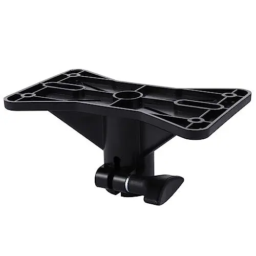 Produktbild: Angoily Halterung Für Die Lautsprecherablage Spitze Bücherregal Desktop-Lautsprecher Stand Pole Lautsprecherständer Blitzhalterung Platte Profi Schwerlastständer Plastik Black