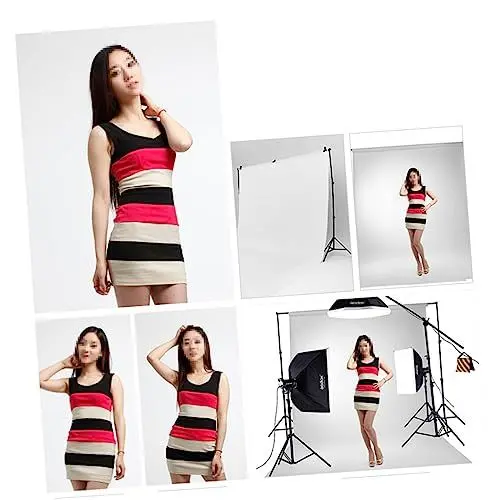 Produktbild: Angoily Hintergründe für Fotografen 1 8 X 61 cm Vlies-fotohintergrund Weiß Blendfrei Schmutzabweisend für Den Einsatz Im