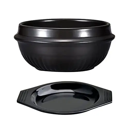 Produktbild: TOPBATHY 1satz Keramik Kochtopf Mit Untersetzer Antihaft-bibimbap-Topf Für Eintöpfe Suppen Und Gebratenes Hitzebeständig Und Küchenfreundlich