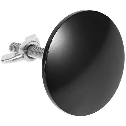 Produktbild: Angoily Küchenspüle Lochabdeckung Edelstahl Wasserhahn Lochabdeckung Waschbecken Installation Teile Für Seifenspender Wasserhahn 45Mm Loch Schwarz