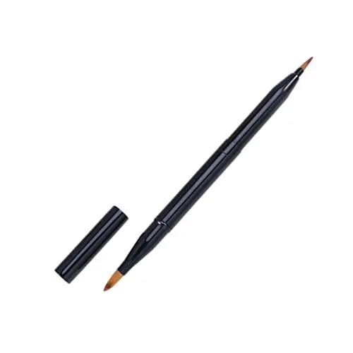 Produktbild: Angoily Dicephalous Lippenpinsel- Schwarzes Make-up-werkzeug-set für Lippenstift-gloss Einfach Zu Verwenden Zum Mitnehmen Unverzichtbares Lippen-make-up-werkzeug