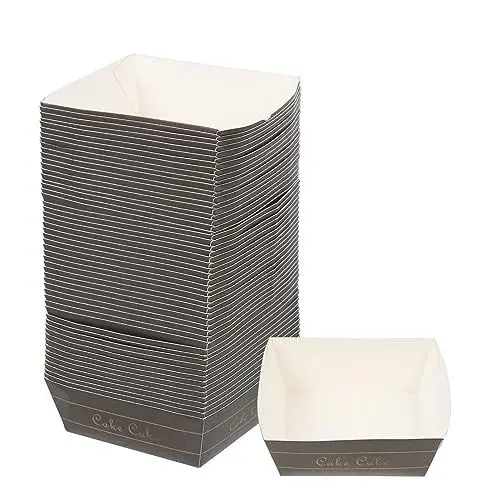 Produktbild: Angoily Papierbackförmchen Quadratische Mini-Cupcake-Förmchen Zum Backen 100 Stück Quadratische Kuchenpapierschalen Muffinförmchen Mini-Kuchenverpackungen Desserthalter Für Hochzeiten