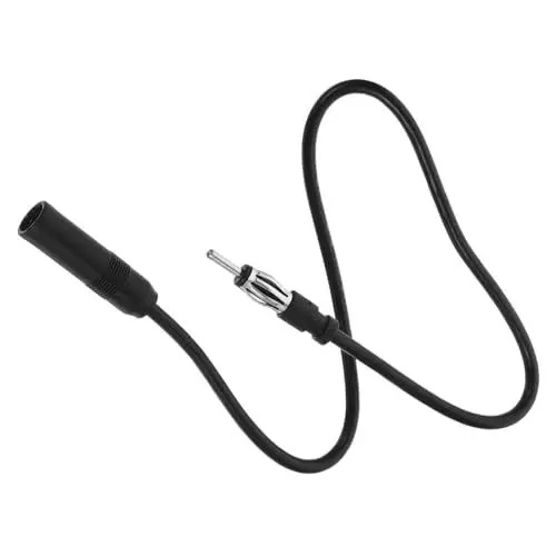 Produktbild: Angoily Autoantennen-verbindungskabel Universelles Autoradiokabel/schnittstelle Männlich/weiblich Verlängerungskabel Schwarz