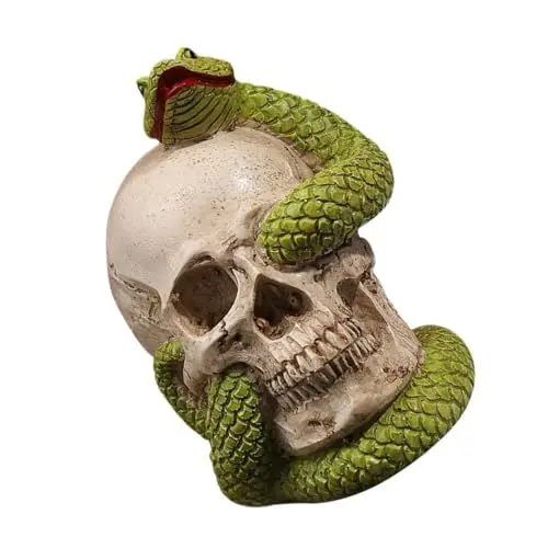 Produktbild: Angoily Halloween Licht Schädel Ornament Batterie-powered Dekorative Lampe für