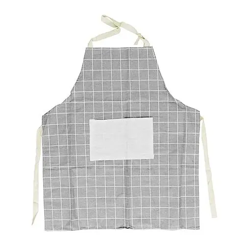 Produktbild: Angoily Modische Herren Damen Kochen Küche Restaurant Latzschürze Kleid Schürzen Mit Taschen Grau