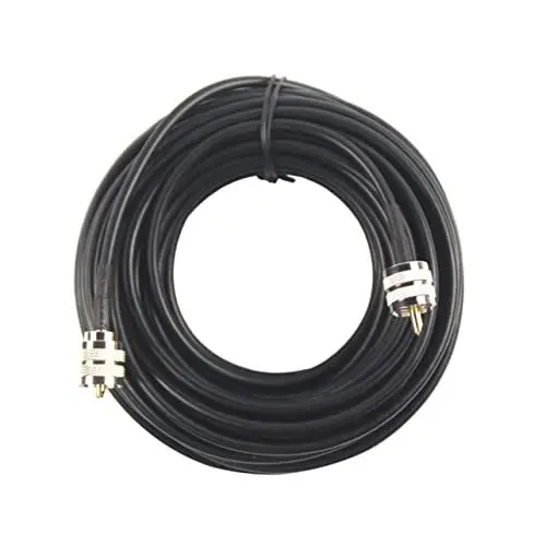 Produktbild: Angoily Uhf Pl259 Ohm-kabel Gegensprechanlagen Koaxialkabel Kabel Für Amateurfunk Koaxial Kabel Pl259 Koax-anschlüsse Koaxiale Antenne Praktisches Kabel Digitale Antenne Black Kupfer