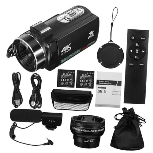 Produktbild: Angoily Leichte Digitale Vlogging-Kamera Mit 4-Zoll-Touchscreen Videoaufzeichnung Für Teenager