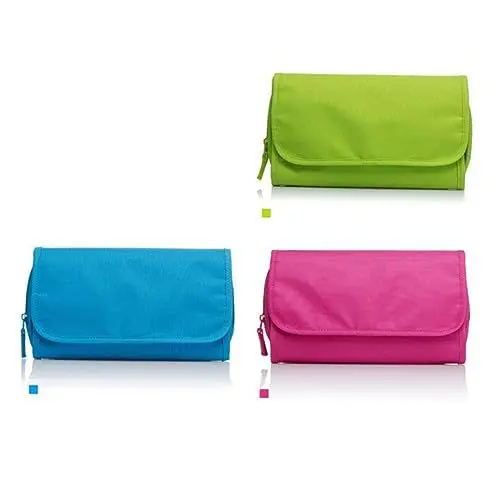 Produktbild: Angoily Reise-kulturtasche Tragbarer Hängender Kosmetik-Organizer Canvas-Make-up-Tasche mit Haken Einfach Zu Verstauen und Zu Organisieren