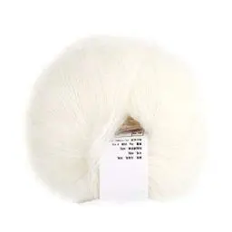 Produktbild: Angora langes Wollgarn, weiche bequeme beliebte Mohairwolle 26 g / 0,9 in für DIY Häkeln für Pullover zum Weben