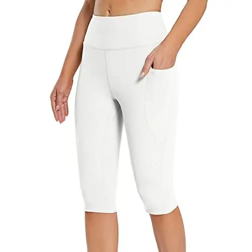 Produktbild: Angxiwan Leggings für Damen yogahose Knielang Sportleggings für Yoga Fitness Cycling Stretch Skinny Caprihose Outdoor Unterhose