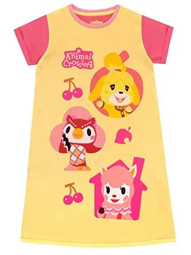 Produktbild: Animal Crossing Mädchen Nachthemden Gelb 158