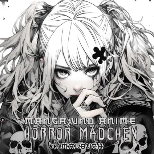 Produktbild: Anime Und Manga Horror Mädchen Malbuch: Erkunde die Welt der Chibi-kawaii mit diesem Buch, das sowohl für Kinder als auch für Erwachsene geeignet ist. ... beim Ausmalen von 70 wunderschönen Vorlagen.