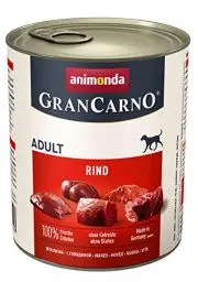 Produktbild: Animonda GranCarno Hundefutter, Nassfutter für erwachsene Hunde, Rindfleisch pur, 800g