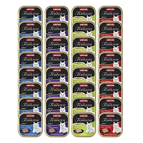 Produktbild: animonda Vom Feinsten Adult Katzenfutter, Nassfutter für ausgewachsene Katzen, Fisch & Fleisch Vielfalt, 32 x 100 g