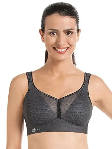 Produktbild: Anita Active Damen air Control DeltaPad Sport-BH, Grau (Anthrazit 408), 80C
