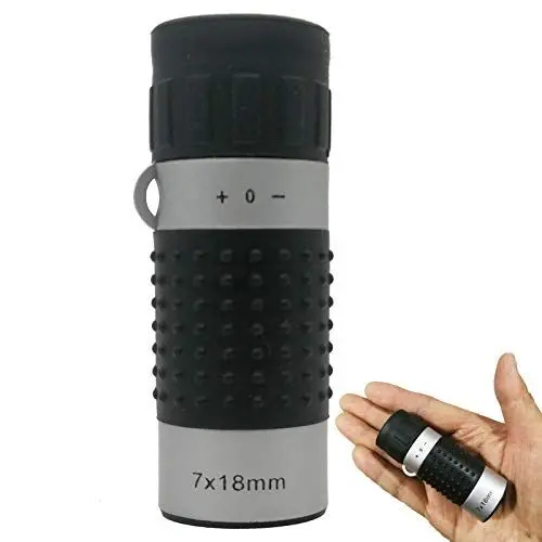 Produktbild: AniWorld Mini Fernrohr Pocket 7x18 Spektiv Handheld Klein Winziges Teleskop Small Monokular Wasserdicht Tragbar Spektiv für Vögel Beobachtung Zielschießen